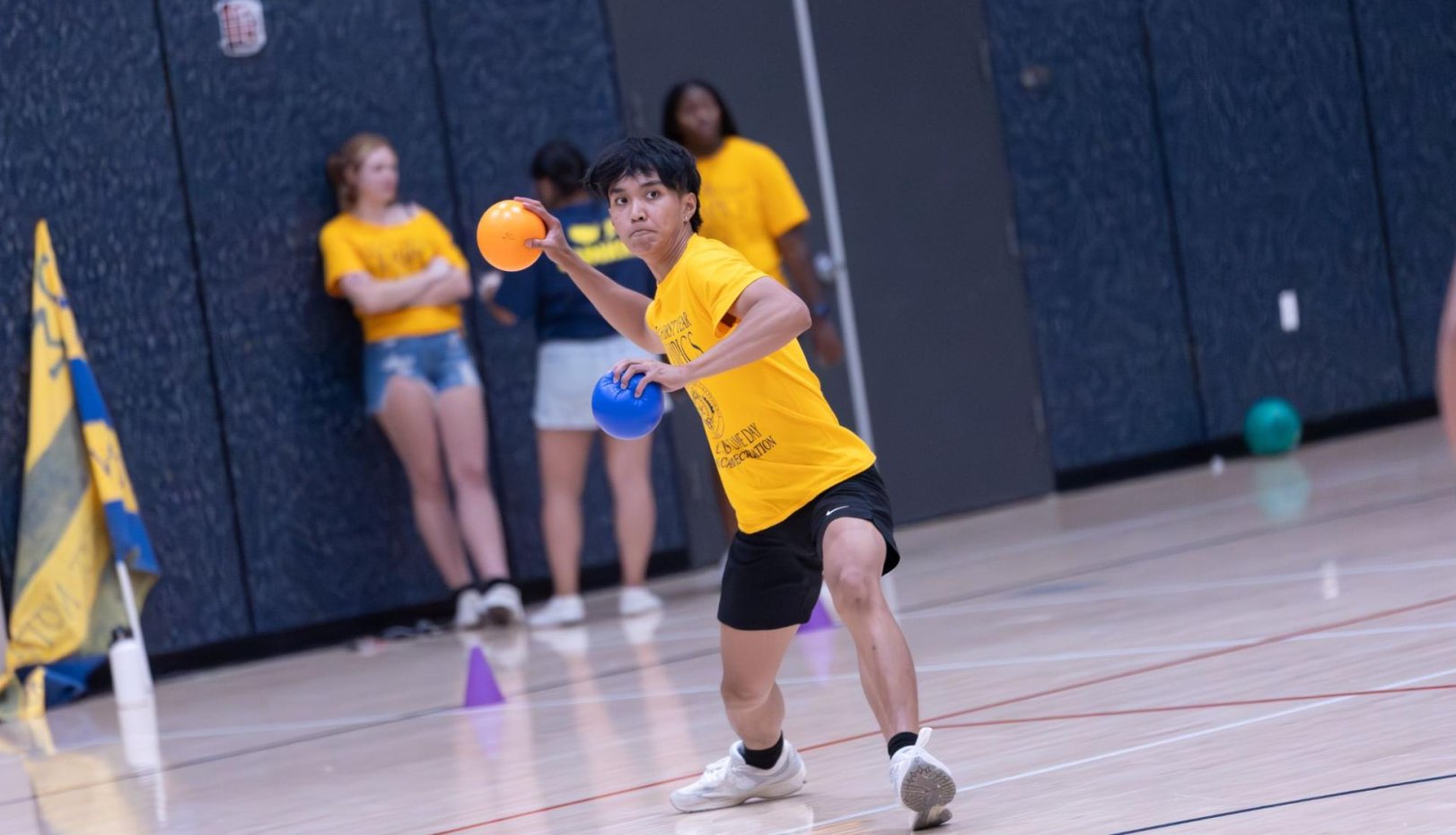 De La Salle students in dodgeball match in 2024 first year olympics