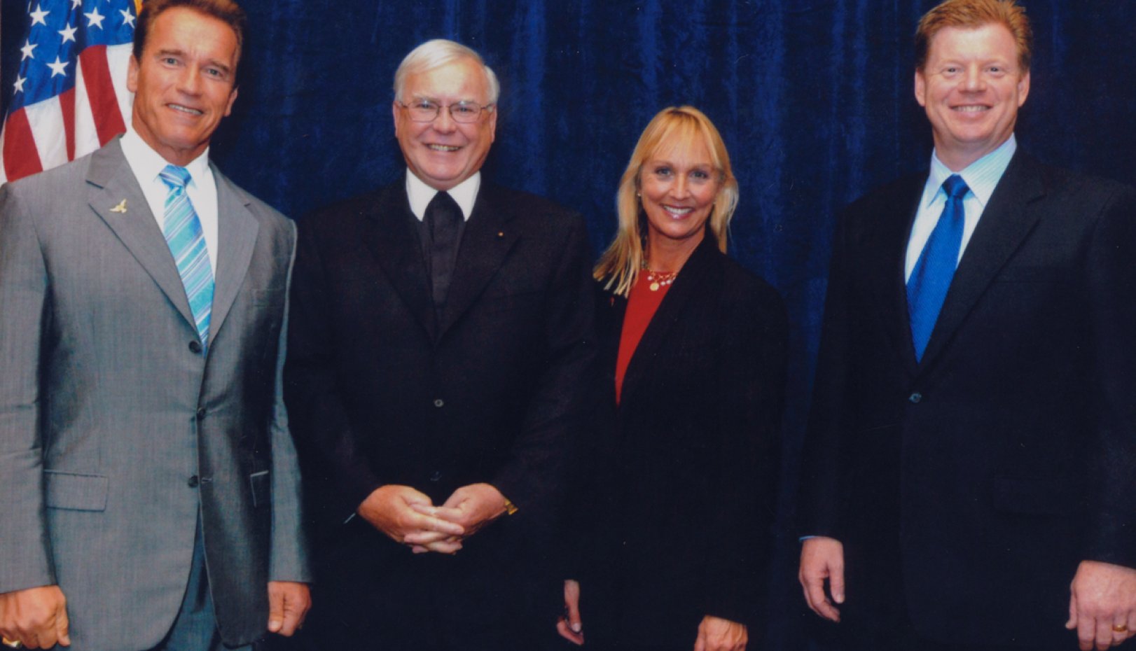 Brother Ron with Governor Arnold S and others