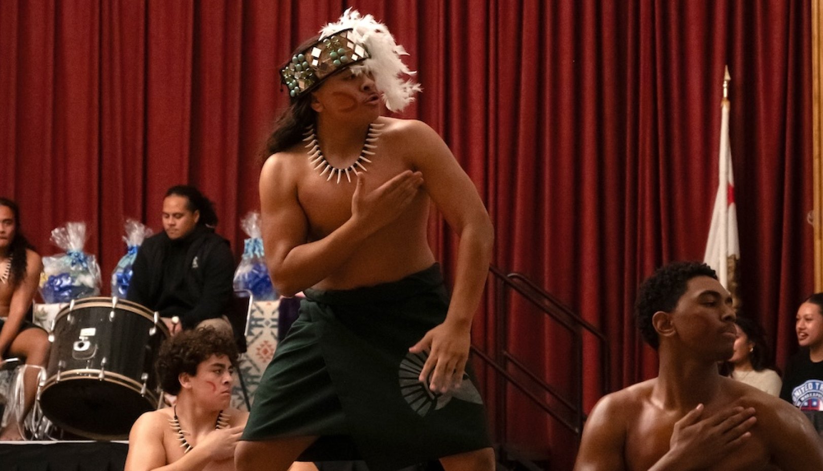 Dancers from People of the Pacific kickoff in January 2025