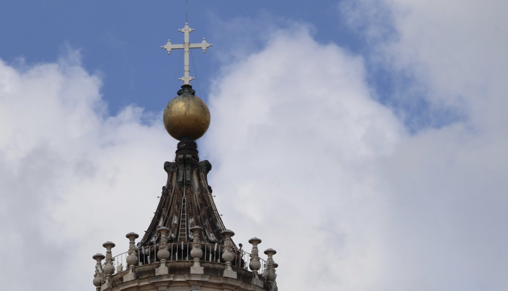 Scene from inaugural mass of Pope Leo XIV in May 2025