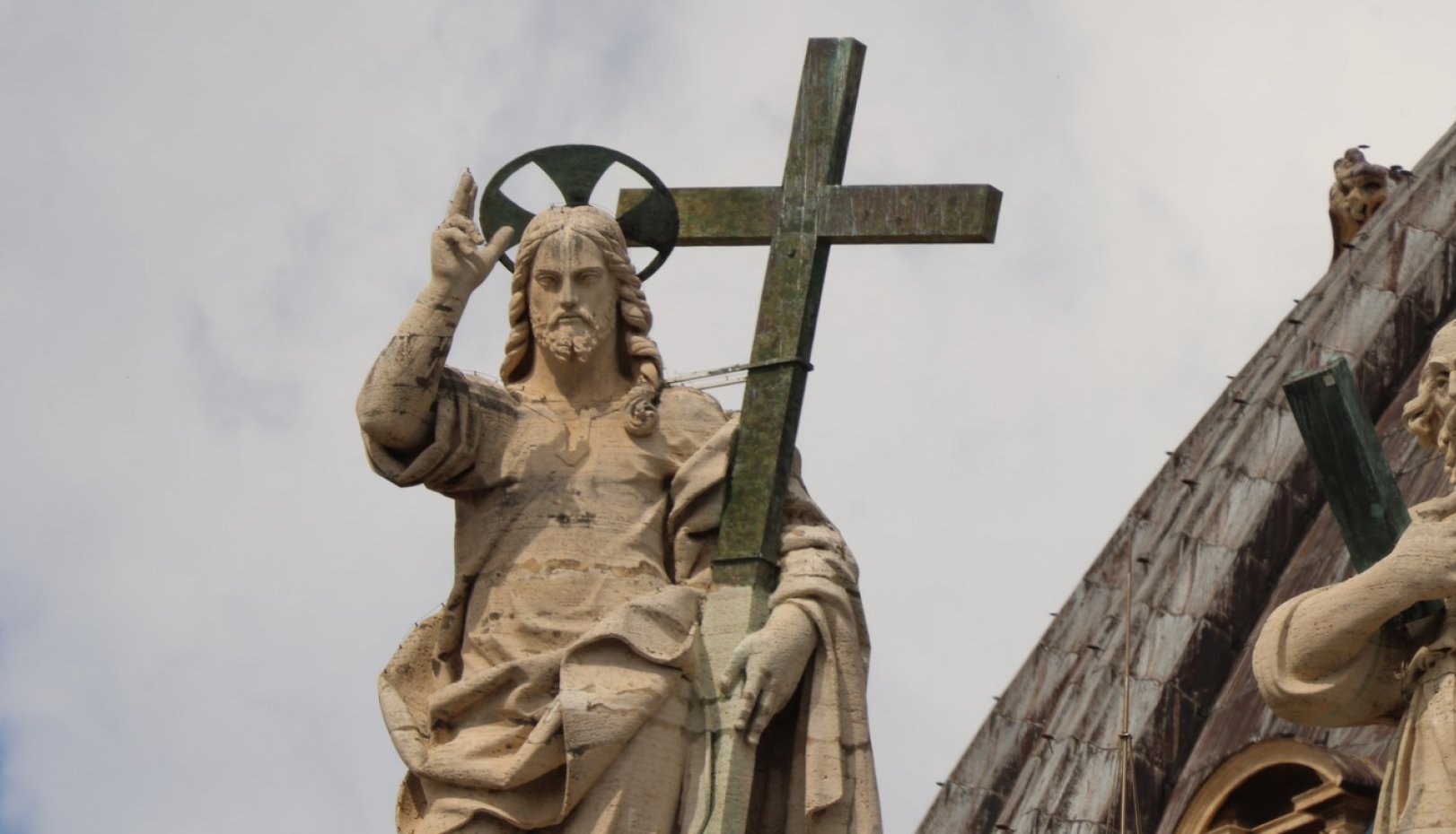 Scene from inaugural mass of Pope Leo XIV in May 2025