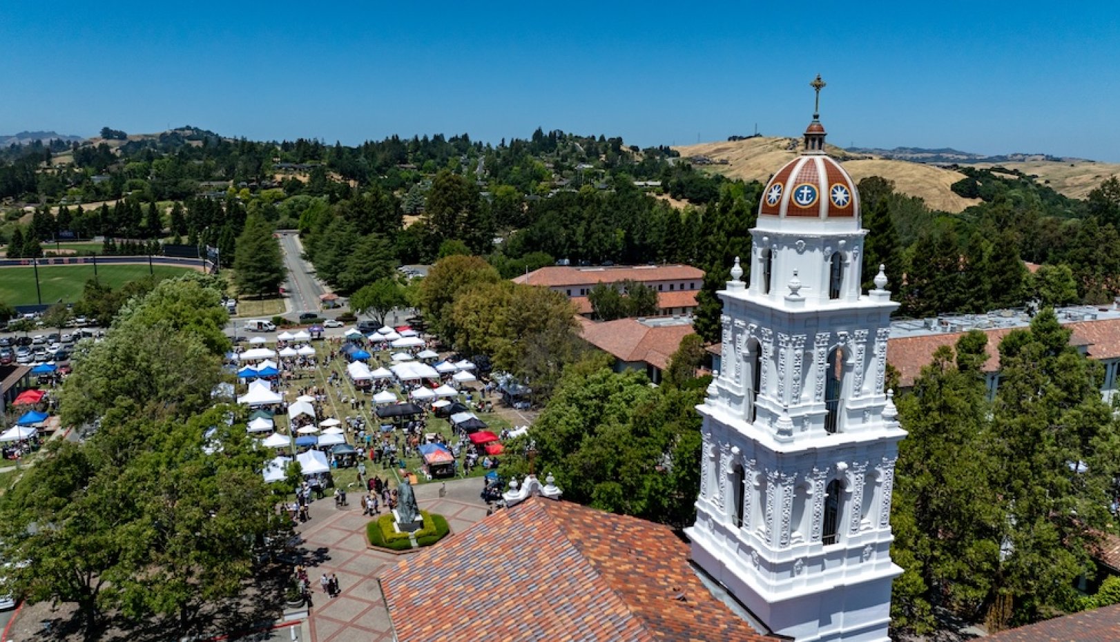 Scene from Commencement 2025 at Grad Grounds