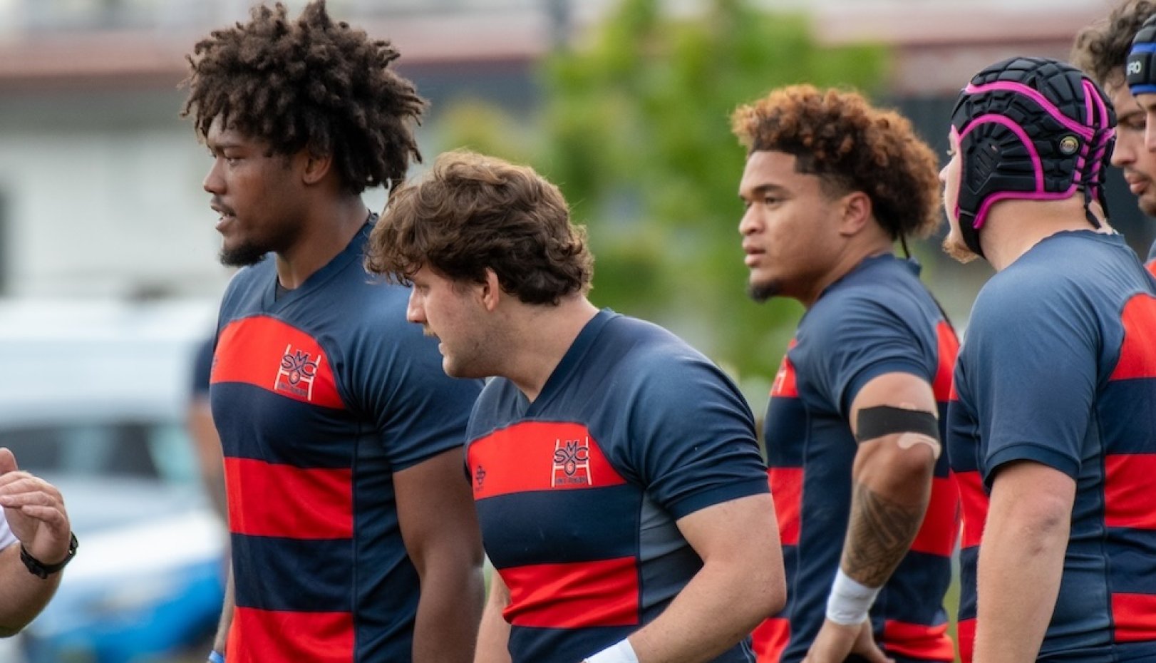 Members of Men's Rugby team on tour of New Zealand in January 2026