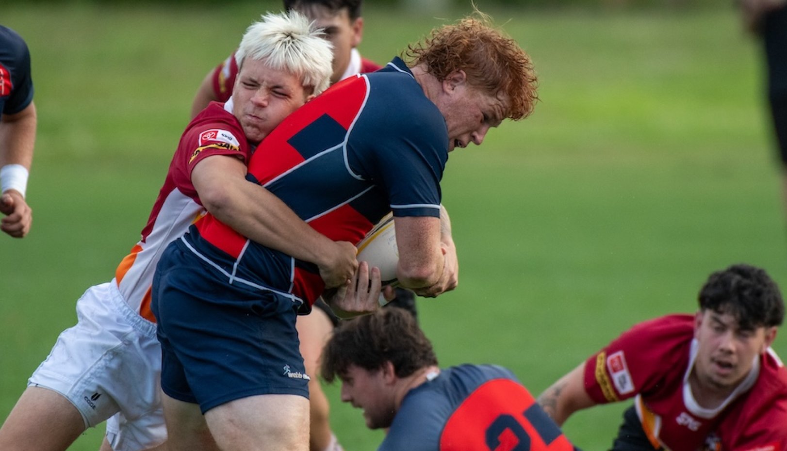 Members of Men's Rugby team on tour of New Zealand in January 2026