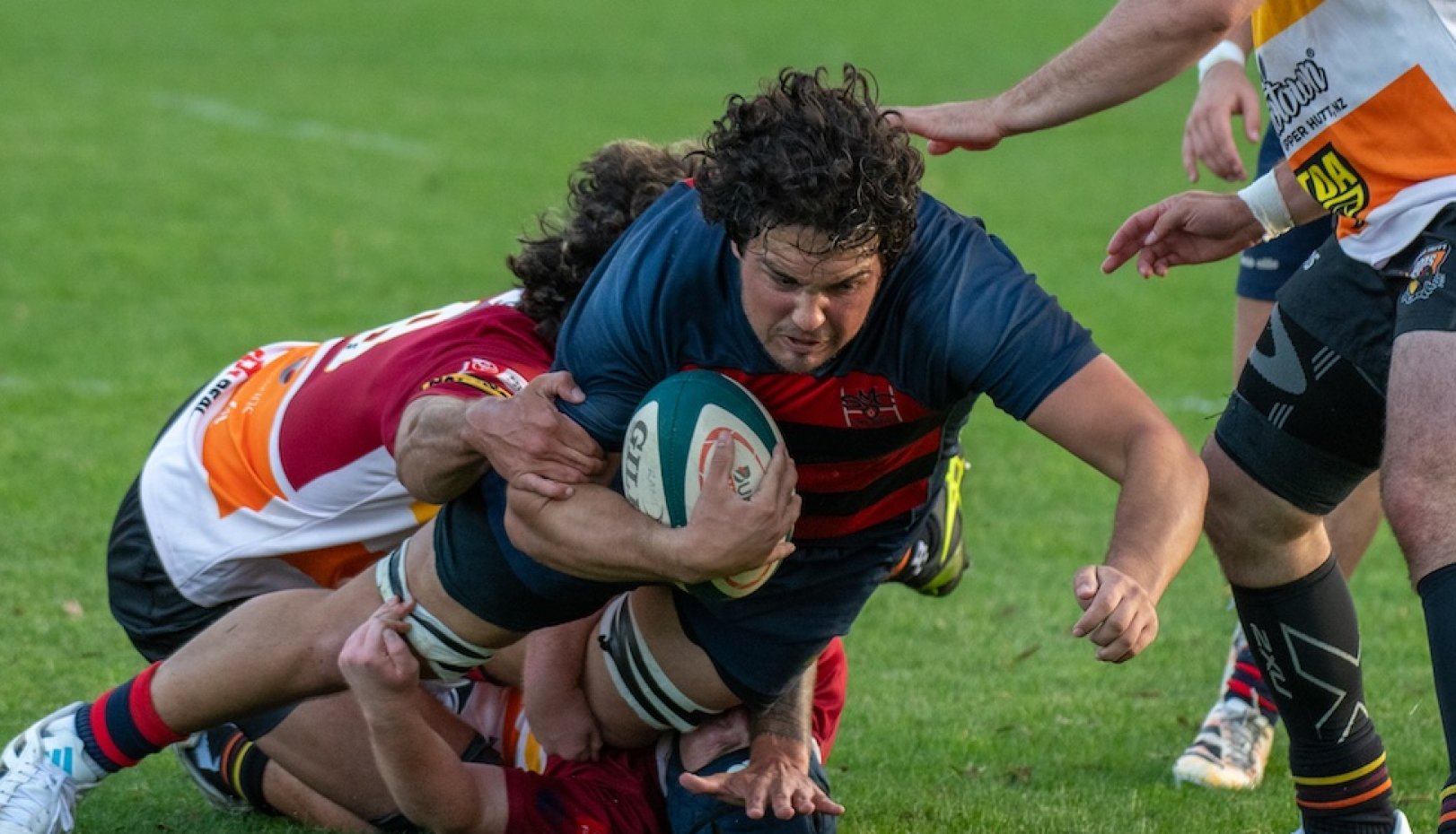 Members of Men's Rugby team on tour of New Zealand in January 2026
