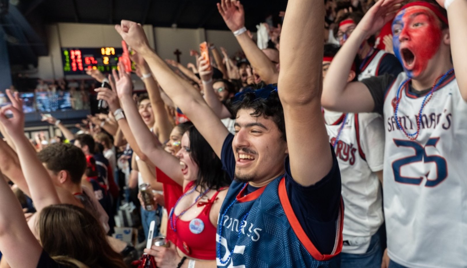 Crowd scene from Men's Basketball game against Gonzaga in February 2026
