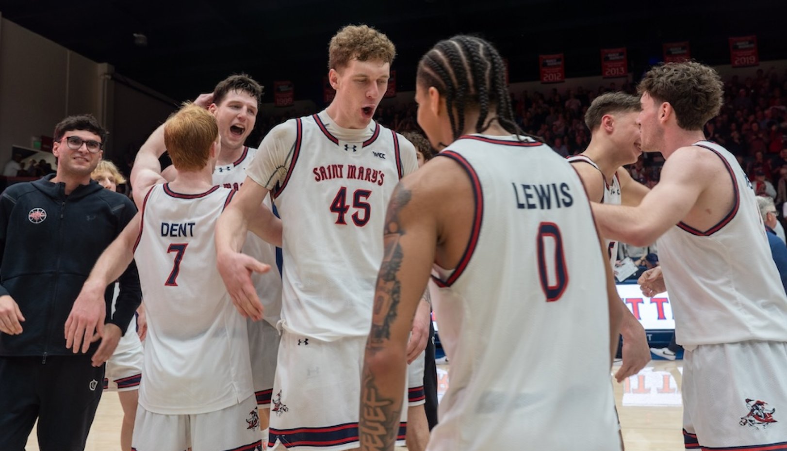 Scene from men's basketball game against Gonzaga in February 2026