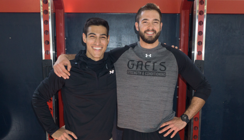 Max Bayer MA '17 and Roberto Arellano BA '18