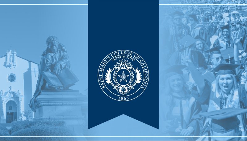 banner with blue insignia