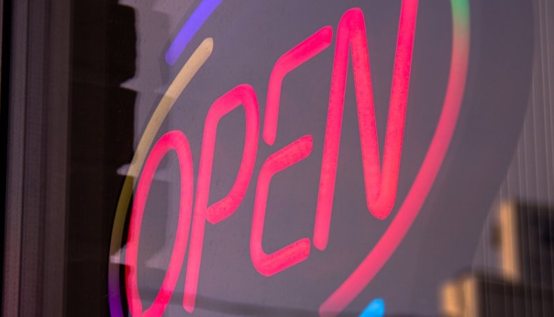 neon open sign