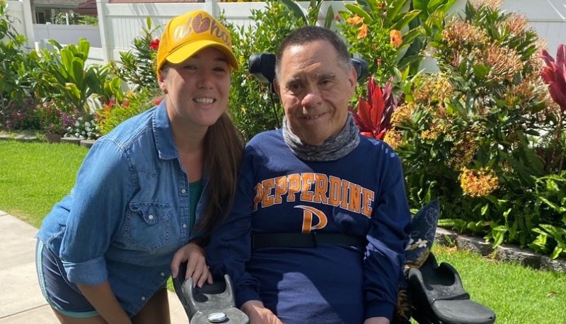 Shoshana Robello-Margull and her stepfather, Buster Medeiros