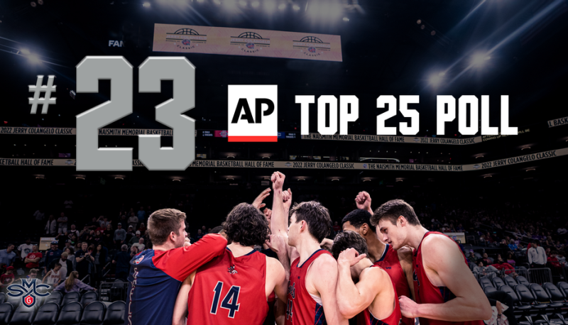 Gaels celebrating on the court