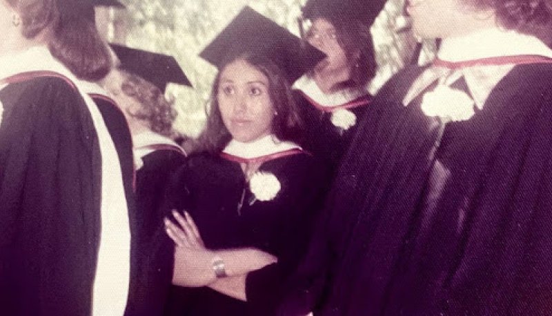 Elizabeth Sandoval at Graduation 1976