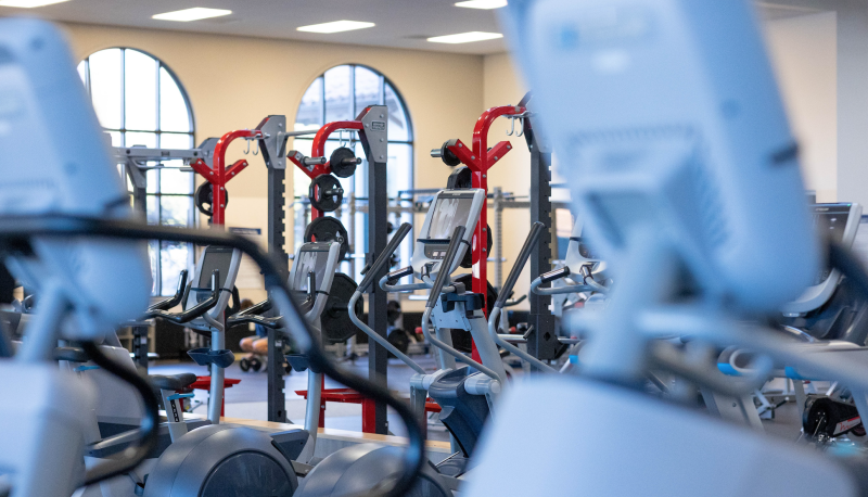 View of the Recreation Center Equipment