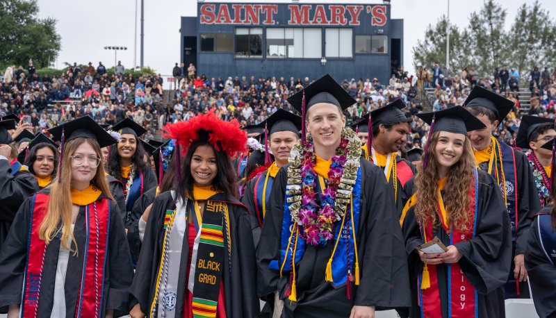 Undergraduate Students celebrate 2024 Commencement at Saint Mary's Stadium