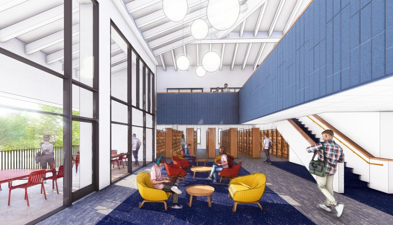 Library rendering from Nam and Toll Architects