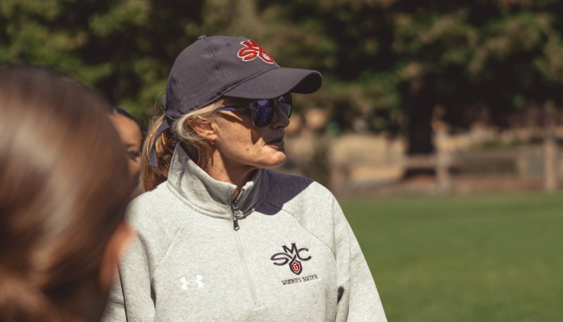 Women's Soccer Head Coach Theresa Romagnolo in fall 2025