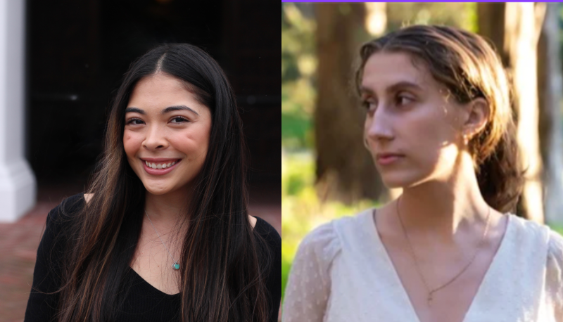 Headshots of senior recitalists Rose duPont &amp; Kate Conti