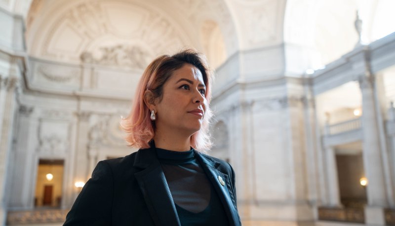 A student in city hall