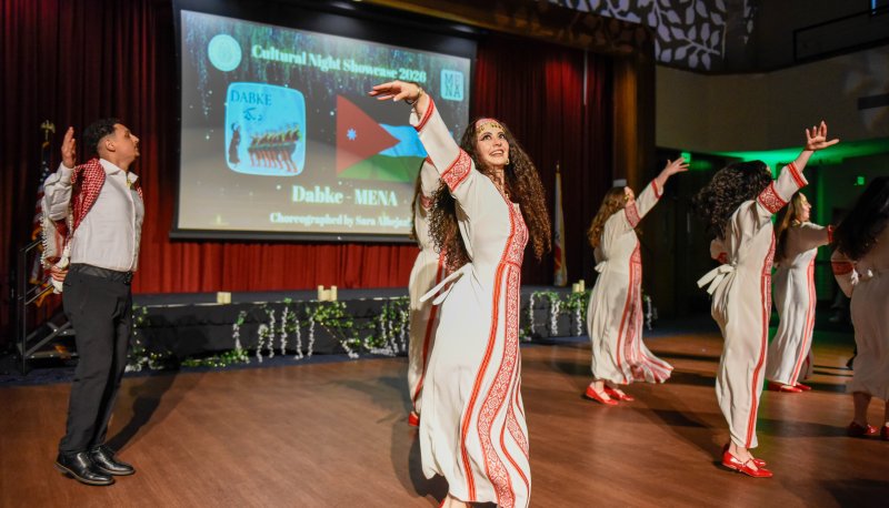 Dabke dancers at 2026 Cultural Night Showcase