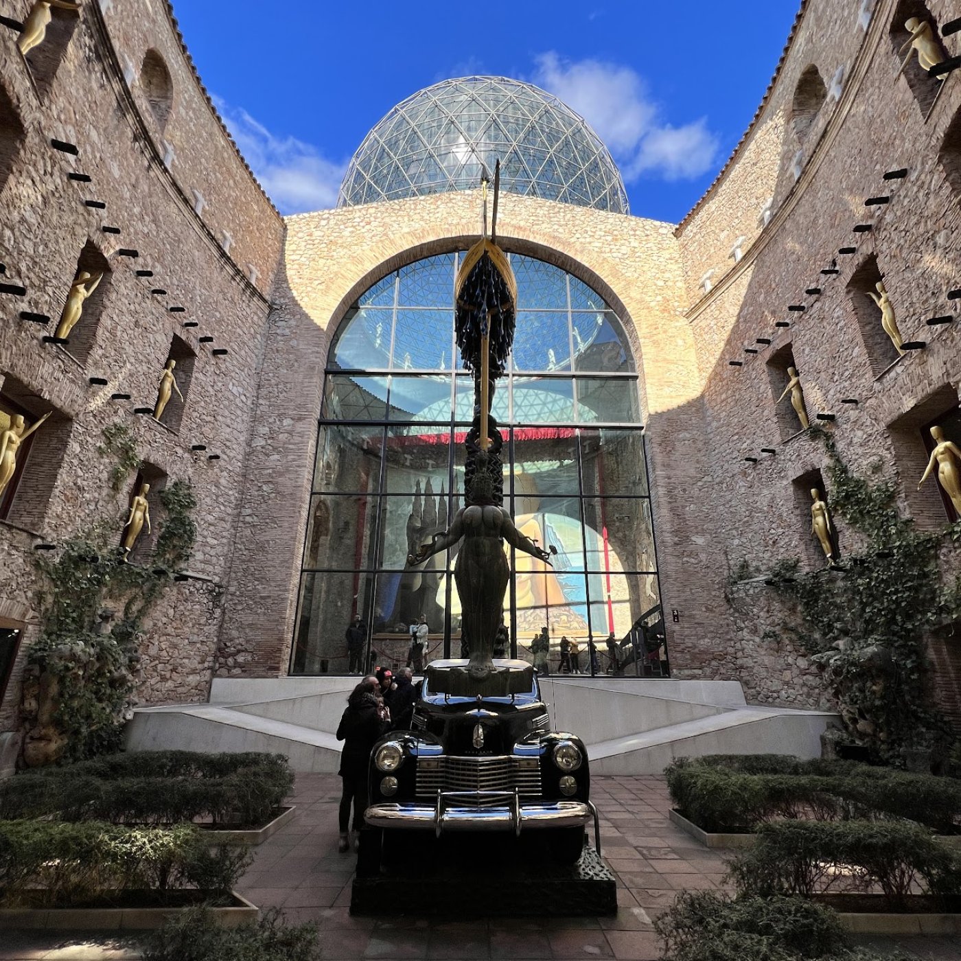 The courtyard of the Salvador Dali Museum in Spain.