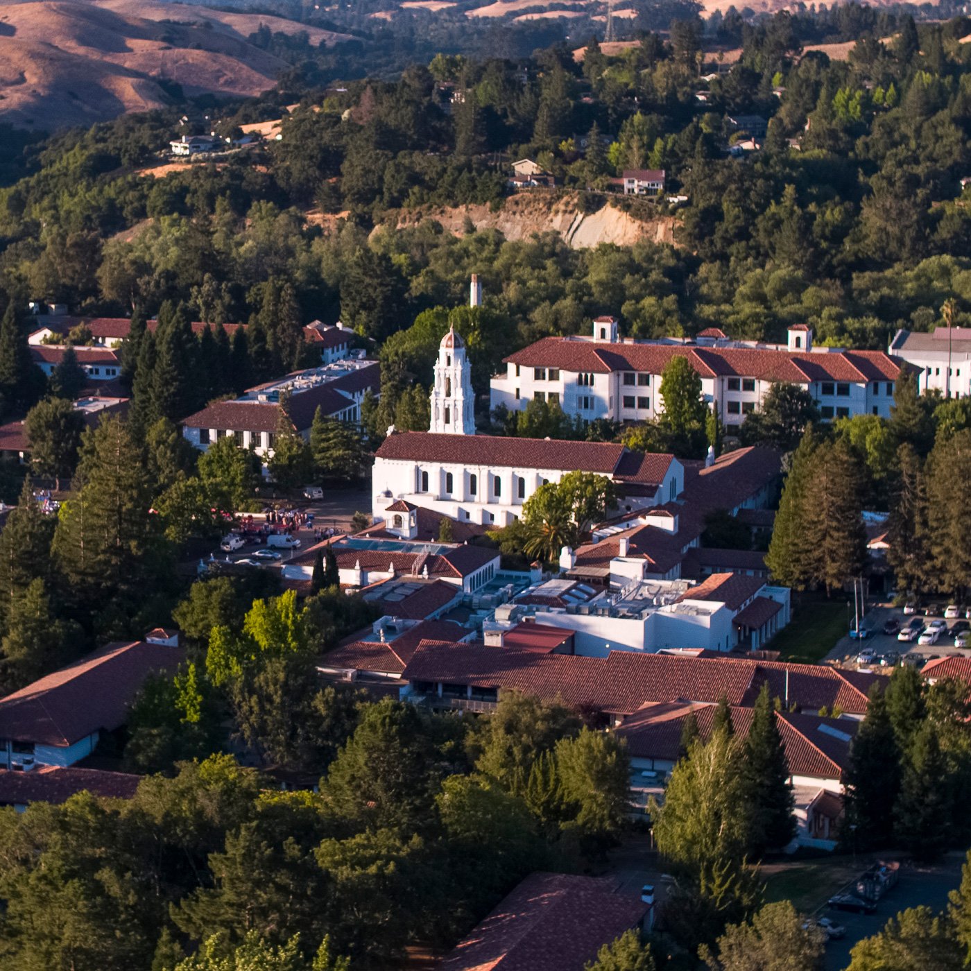 birds eye view of california campus