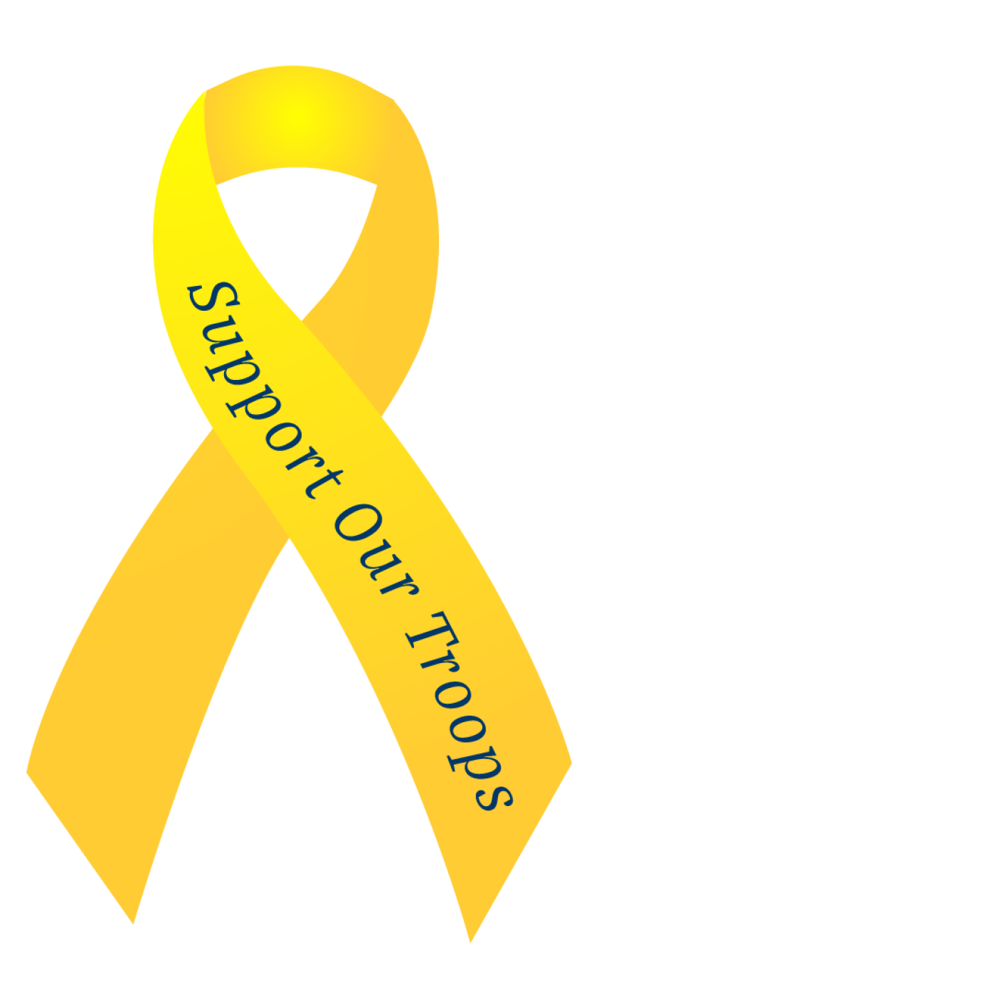 Support Our Troops yellow ribbon