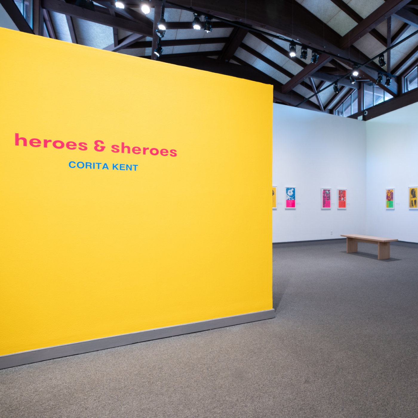 Gallery view of exhibition heroes & sheroes