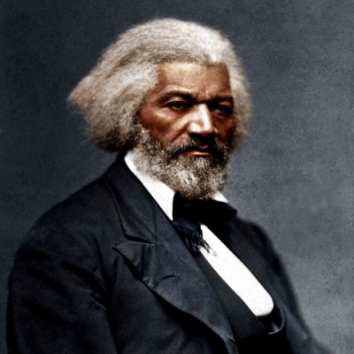 Frederick Douglass painting in color