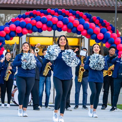 Spirit Team members cheer