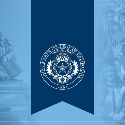 banner with blue insignia