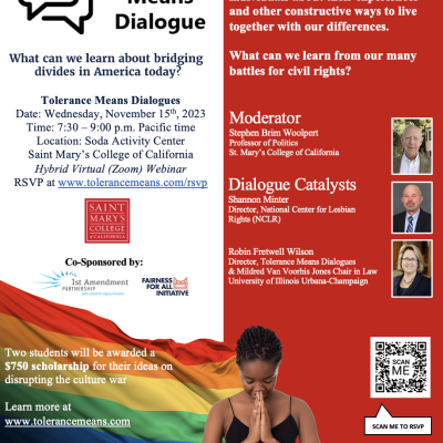Tolerance Means Dialogue Flyer