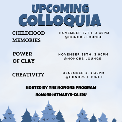 Honors Colloquia Flyer for Week 13 FA23