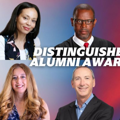 Headshots of the six recipients of Alumni Awards
