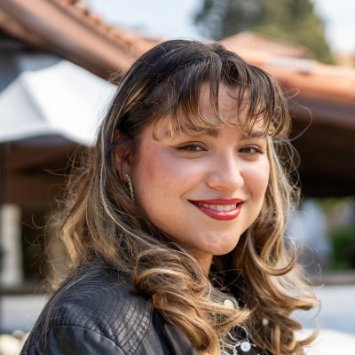 Gabriela Canedo '27 outside the Intercultural Center