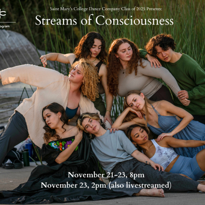 "Streams of Consciousness" Dance Concert Nov. 21-23, 2024 8pm with additional 2pm Nov. 23 in-person and livestreamed