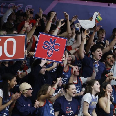 Fans cheer at SMC vs Gonzaga game 2025