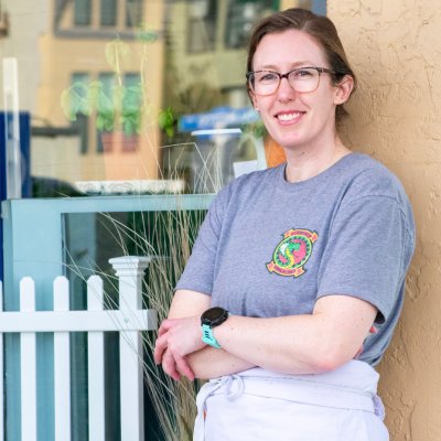 photo of amanda poore outside poore man bakery