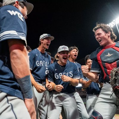 Saint Mary's baseball celebrates a win over Gonzaga in 2025 WCC Tournament