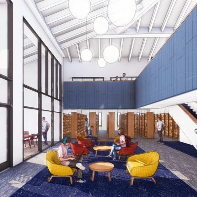 Library rendering from Nam and Toll Architects