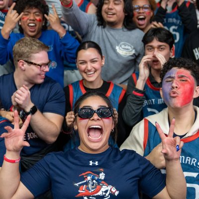 Gael Force at the Gonzaga game cheering