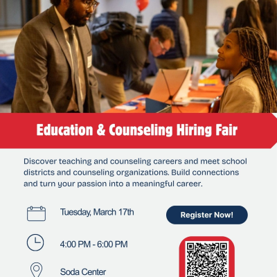 Career Center Spring Hiring Fair for Teachers and Counselors