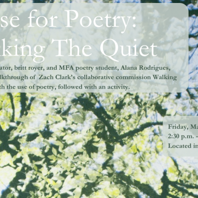 Pause for Poetry: Walking The Quiet