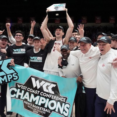 SMC Men's Basketball team celebrates winning 2026 WCC Championship