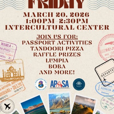 Beige background with pictures of lesser known Asian landmarks.