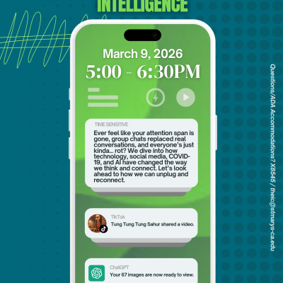 Green background with a screen of a smart phone in the center.