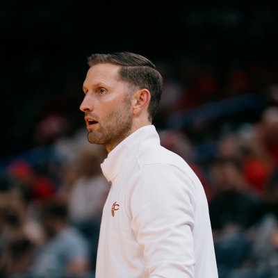 Mickey McConnell coaching on the court