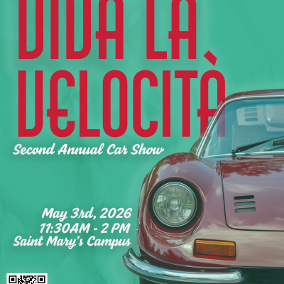 Car Show: Viva La Velocita Second Annual Car Show, May 3, 2026