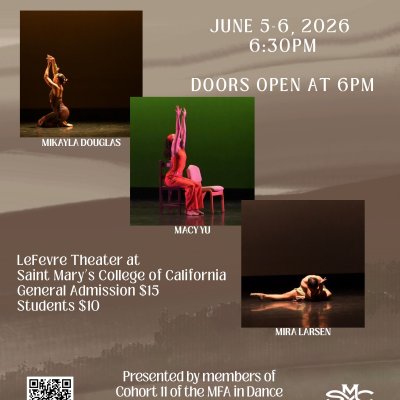 Tender Ground June 5, 6 2026 6:30PM Three dancers in boxes