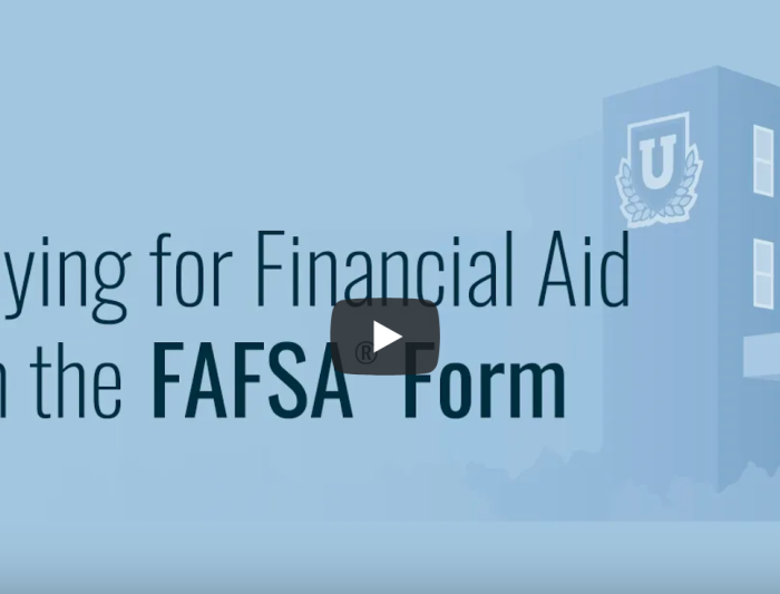 applying for financial aid with the fafsa form